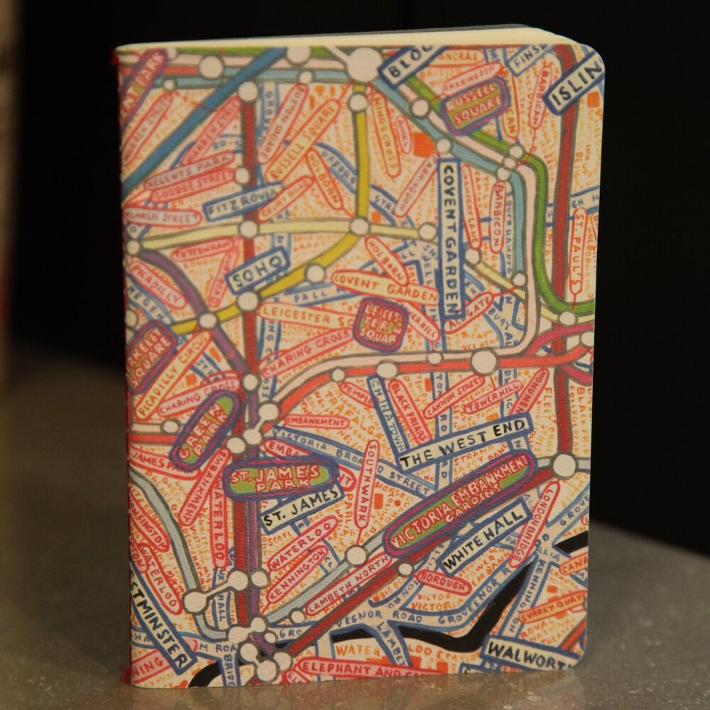 London Tube Art Notebook.